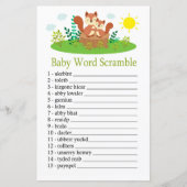 Cute Squirrel Baby word scramble game (Voorkant)
