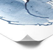 Cute Squirrel Blue Waterverf Animal Natuur Art Poster (Hoek)