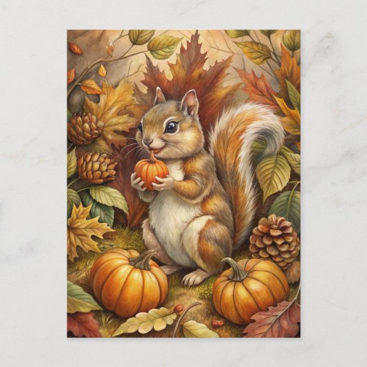 Cute Squirrel Briefkaart (Voorkant)