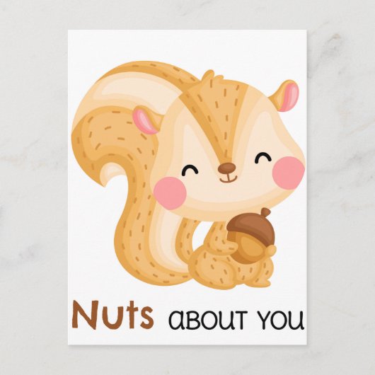 Cute Squirrel Briefkaart (Voorkant)