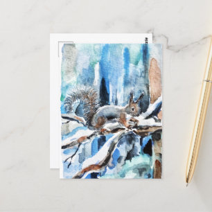 Cute squirrel briefkaart