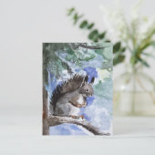 Cute squirrel briefkaart (Staand voorkant)
