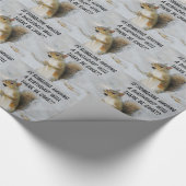 Cute Squirrel, cadeauomslag. Cadeaupapier (Hoek)