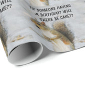 Cute Squirrel, cadeauomslag. Cadeaupapier (Rol Hoek)