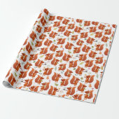 Cute Squirrel Cadeaupapier (Uitgerold)
