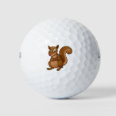 Cute squirrel cartoon golfballen (Voorkant)