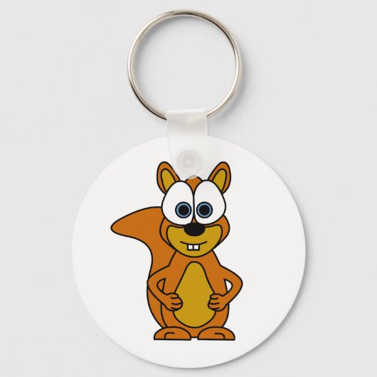 Cute Squirrel Cartoon Sleutelhanger (Voorkant)