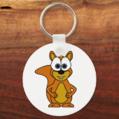 Cute Squirrel Cartoon Sleutelhanger (Voorkant)