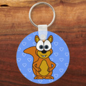 Cute Squirrel Cartoon Sleutelhanger (Voorkant)