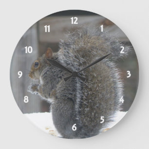Cute Squirrel Clock Grote Klok