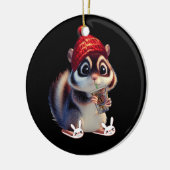 Cute Squirrel Coffee Funny Coffee Drink Squirre Keramisch Ornament (Links)