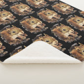 Cute Squirrel curieuze Fun Animal Waterverf Art Sherpa Deken (3/4)