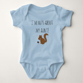 Cute Squirrel Design Ik ben gek op mijn tante Romper