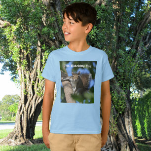Cute Squirrel die je volgt uit een boomflauw T-shirt