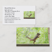 Cute Squirrel Doing Tai Chi Visitekaartje (Voorkant / Achterkant)