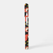 Cute Squirrel en Autumn Leaf Pattern iPhone 16 Hoesje (Linkerkant)