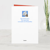 Cute Squirrel en Bells kerstvakanay Kaart (Achterkant)