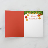 Cute Squirrel en Bells kerstvakanay Kaart (Binnen)