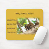 Cute Squirrel en gedicht Muismat (Met muis)