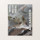 Cute Squirrel en Peanut Game Night Personated Legpuzzel (Verticaal)