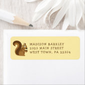 Cute Squirrel Etiket (Insitu)