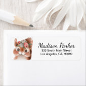 Cute Squirrel Etiket (Insitu)