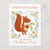 Cute Squirrel Feestdagenkaart (Voorkant)