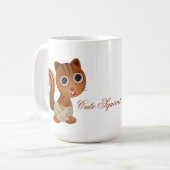 Cute Squirrel Girls Coffee Mok (Voorkant links)