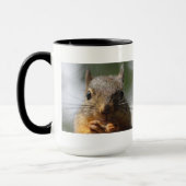 Cute Squirrel glimlende Foto Mok (Links)