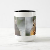 Cute Squirrel glimlende Foto Mok (Midden)