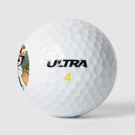 Cute Squirrel Golfballen (Logo)
