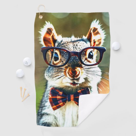 Cute Squirrel Golfhanddoek (Insitu)
