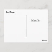 Cute Squirrel "I Miss You" Gezegde Hi Post Kaart (Achterkant)