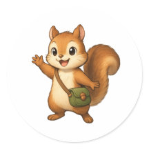 Cute Squirrel Illustration – Okojo and Friends