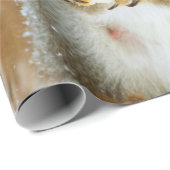 Cute Squirrel in een winterlandschap Cadeaupapier (Rol Hoek)
