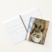 Cute Squirrel in een winterlandschap Notitieboek (Binnen)