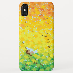 Cute Squirrel in Maple Tree in herfst Illustratie Case-Mate iPhone Case