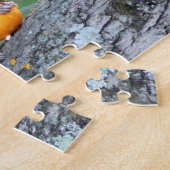 Cute Squirrel in Tree Eating Mini Pumpkin Difficul Legpuzzel (Zijkant)