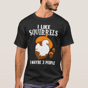 Cute Squirrel Kinder Boys Girls Funny Animal Squir T-shirt