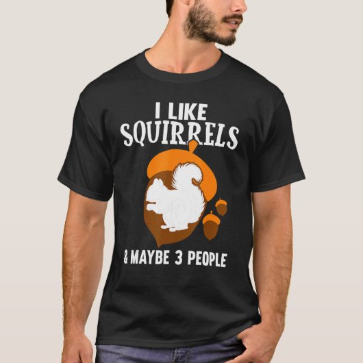 Cute Squirrel Kinder Boys Girls Funny Animal Squir T-shirt (Voorkant)
