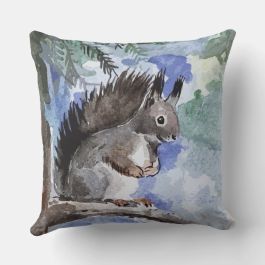 Cute squirrel kussen (Achterkant)