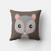 Cute Squirrel Kussen (Achterkant)