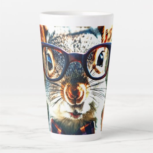 Cute Squirrel Latte Mok (Voorkant)