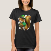 Cute Squirrel Leprechaun St Patricks Day Squirrel T-shirt (Voorkant)
