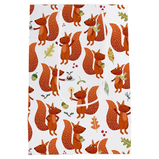 Cute Squirrel Medium Cadeauzakje (Achterkant)