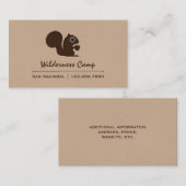 Cute Squirrel met Acorn | Wilde bossen Visitekaartje (Voorkant / Achterkant)