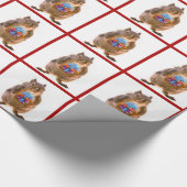 Cute Squirrel met Birthday Cadeau Cadeaupapier (Hoek)