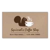 Cute Squirrel met koffie