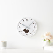 Cute Squirrel met uren en minuten Ronde Klok (Huis)