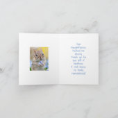 Cute Squirrel met ventilator, DIY Message Hartelij Bedankkaart (Binnen)